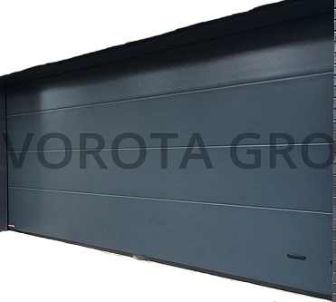 Гаражные секционные ворота Doorhan серого цвета 4000x3000