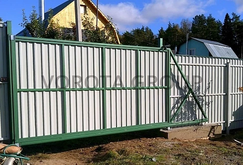 ворота серые 2250х2800